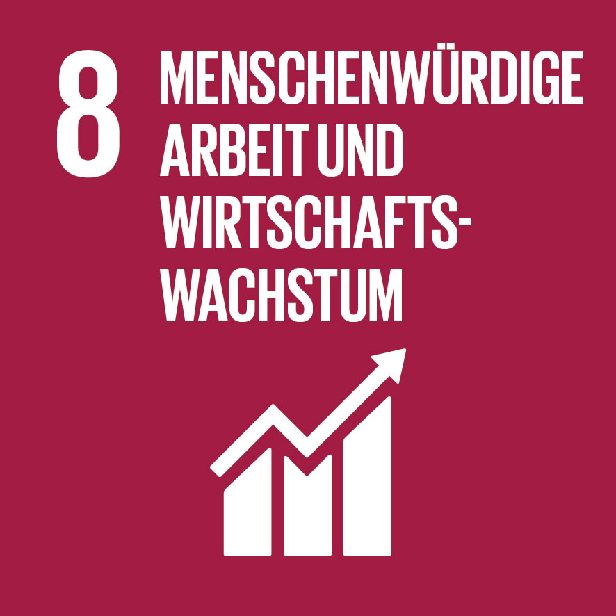 ZIEL 8: MENSCHENWÜRDIGE ARBEIT UND WIRTSCHAFTSWACHSTUM
