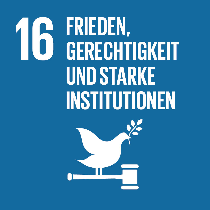 ZIEL 16: FRIEDEN, GERECHTIGKEIT UND STARKE INSTITUTIONEN